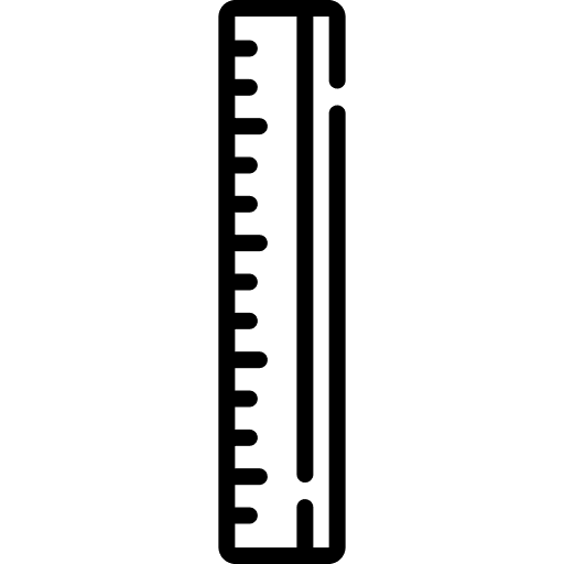 Ruler education tools measuring tape icon Ruler education tools measuring tape icon