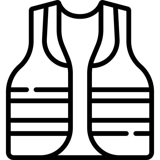 High visibility vest high visibility vest life vest protection icon High visibility vest high visibility vest life vest protection icon