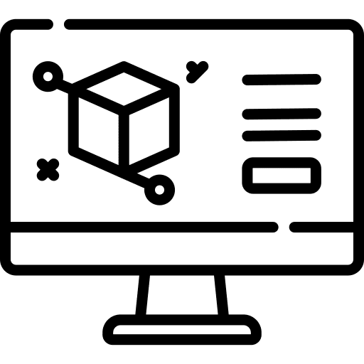 Computer 3d design computer electronics icon Computer 3d design computer electronics icon