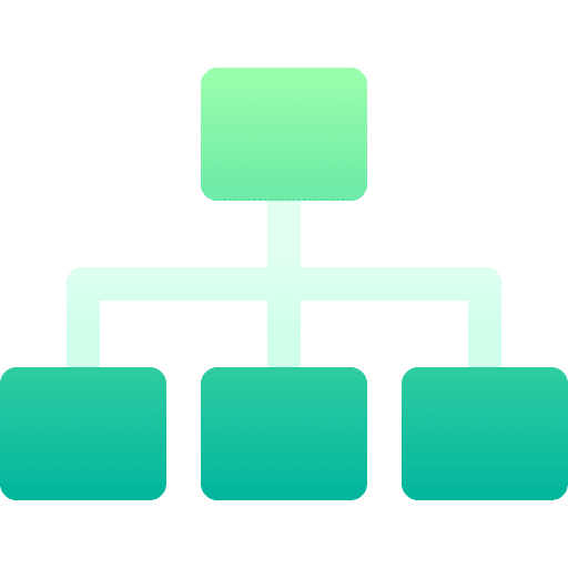 Workflow project management scheme business and finance icon