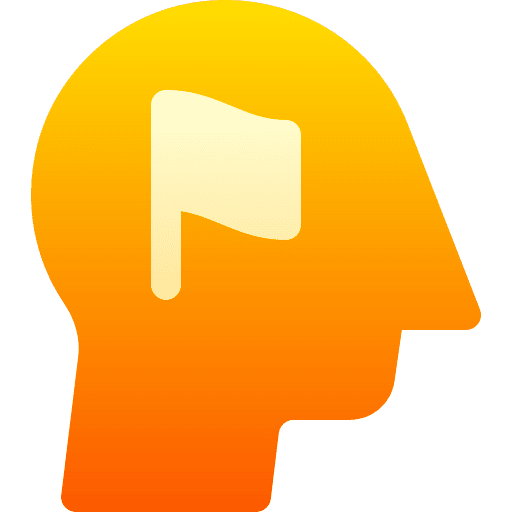 Leader success goal thoughts icon Leader success goal thoughts icon