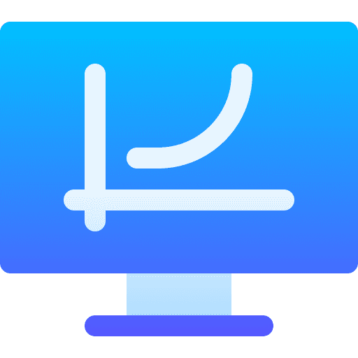 Strategy screen monitor multimedia icon Strategy screen monitor multimedia icon