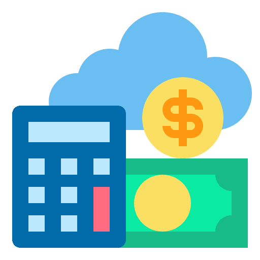 Calculator finance business and finance business icon