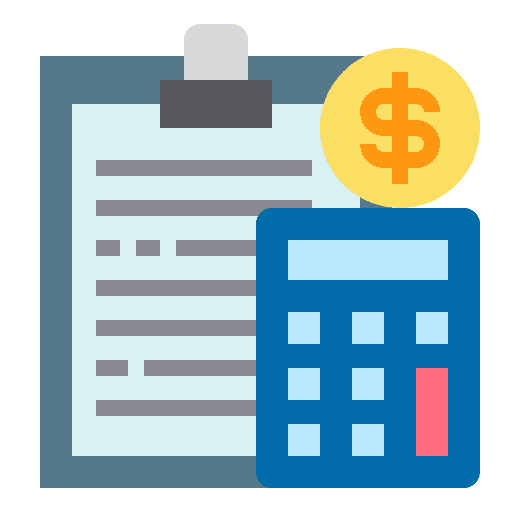Clipboard calculator finance clipboard icon