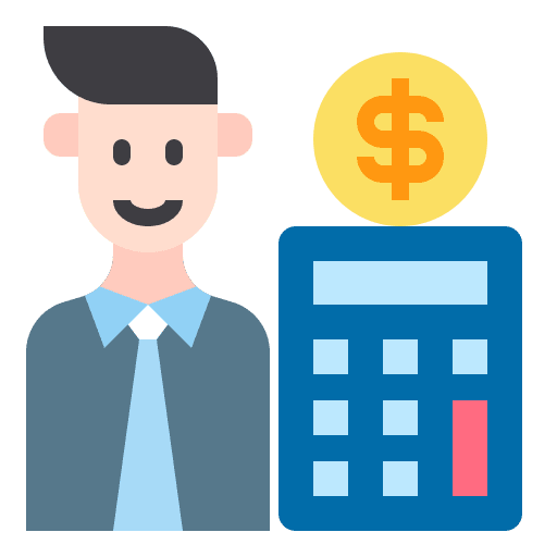 Man man money math icon