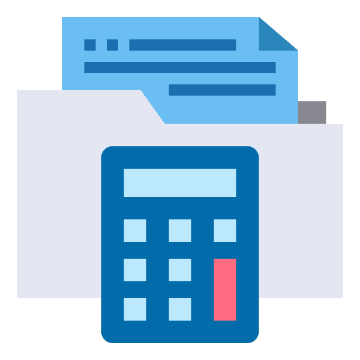Calculator file folder calculator icon Calculator file folder calculator icon