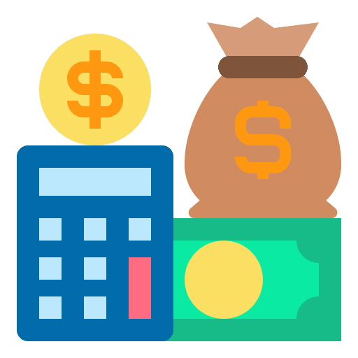 Calculator financial accounting calculator icon Calculator financial accounting calculator icon