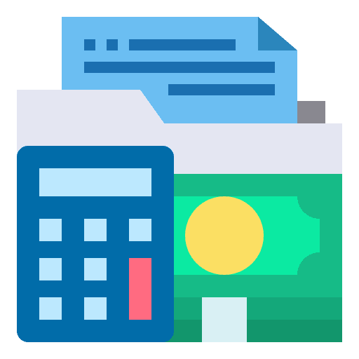 Management folder management expense icon Management folder management expense icon