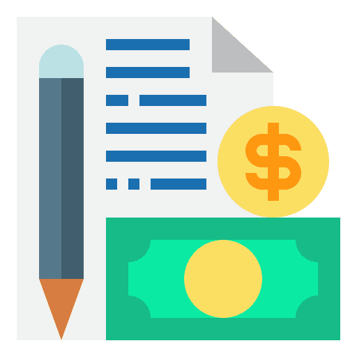 File expenses money accounting icon File expenses money accounting icon