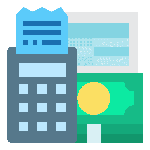 Receipt finance accounting money icon Receipt finance accounting money icon