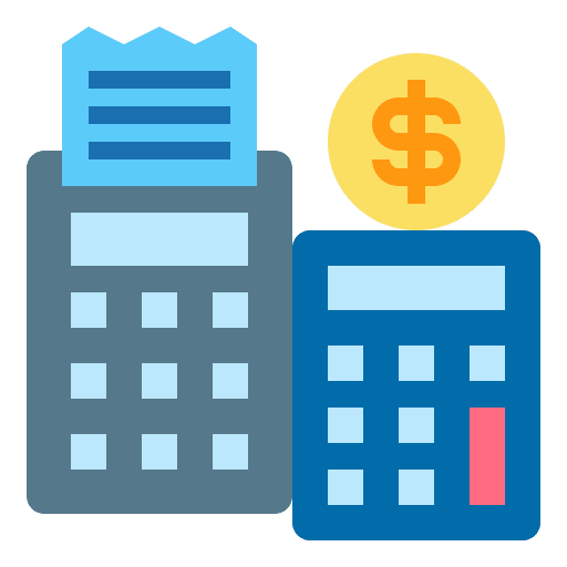 Receipt financial business and finance accounting icon Receipt financial business and finance accounting icon