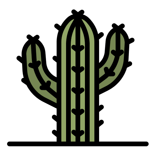 Cactus botanic western wild west icon