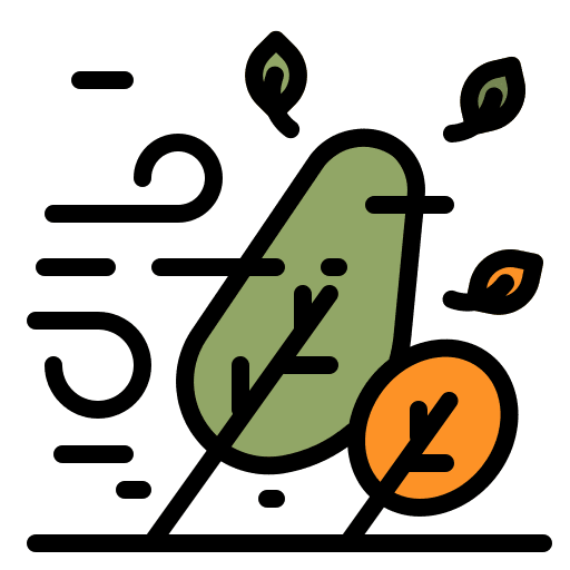 Wind nature leaf weather icon Wind nature leaf weather icon