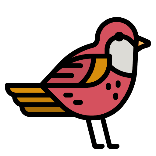 Bird zoo animals ornithology icon Bird zoo animals ornithology icon