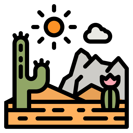 Desert cactus weather sand icon Desert cactus weather sand icon