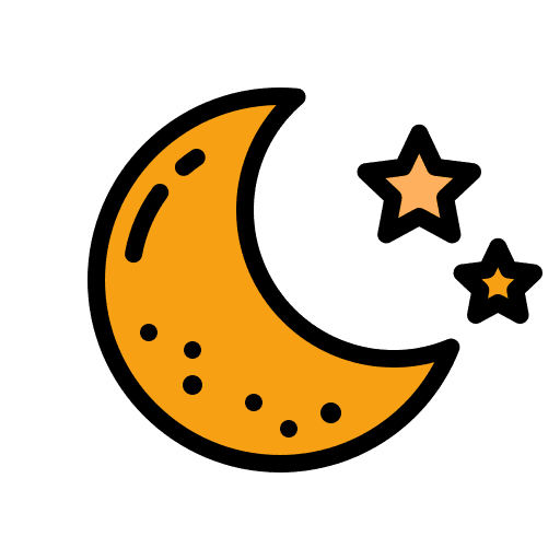 Moon weather miscellaneous stars icon Moon weather miscellaneous stars icon