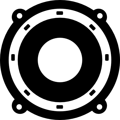 Circular speaker circle speaker speakers woofer icon