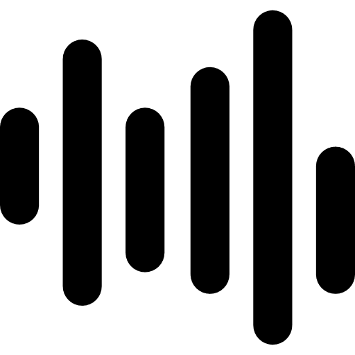 Music bars line bars vertical icon