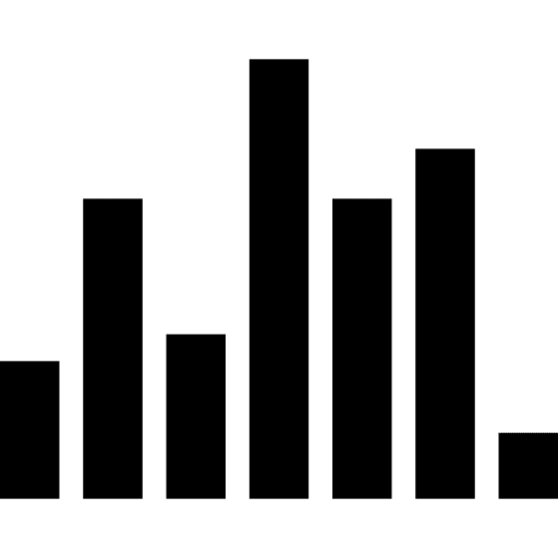 Music black vertical bars bars black music icon