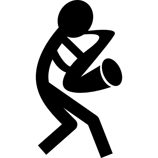 Saxophonist playing sax music sax music instrument icon