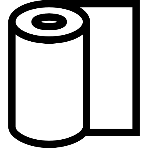 Paper roll tissue roll outline tools and utensils tissue outline icon