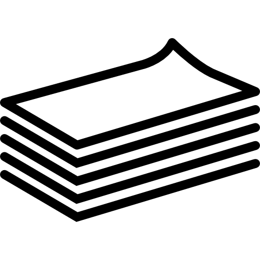 Stack of paper outline paper stacks paperwork papers icon