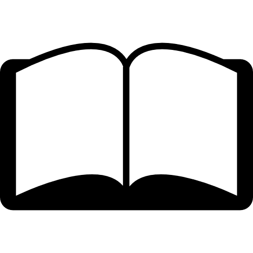 Book opened symmetrical shape books education book icon