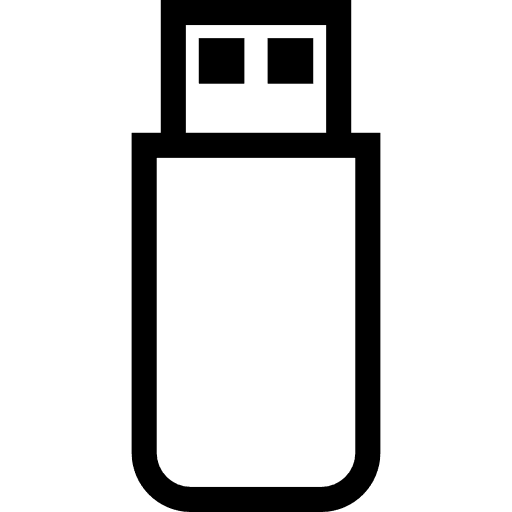 Pendrive outlined memory tools pendrive icon