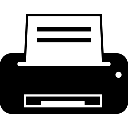 Printer machine variant with paper prints printers paper prints paper icon