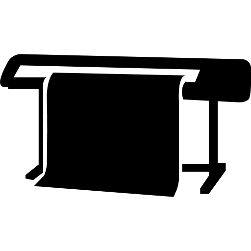 Printing wide format machine wide printing big icon