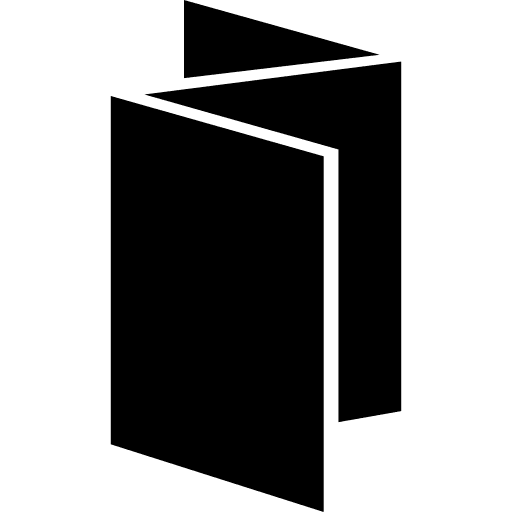 Trifold cardboard paper cards cardboard paper icon