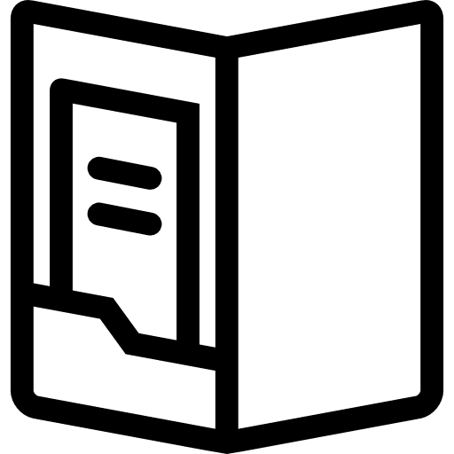 Print product stationery marketing brochure icon