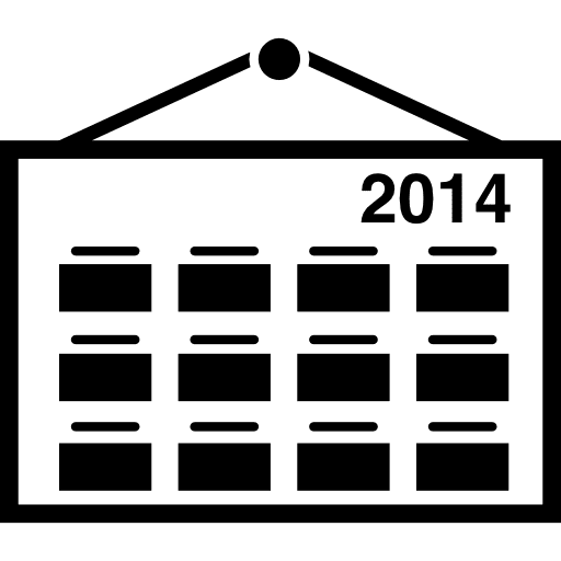 Wall calendar for 2014 calendars wall calendars tools and utensils icon