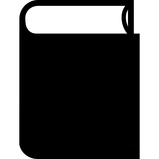 Book closed black object educative book cover education icon