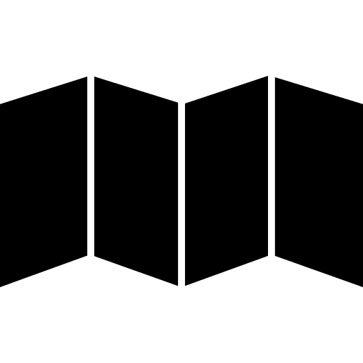 Paper folded in zig zag shape papers stationery shape icon