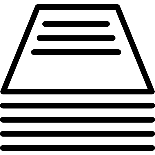 Print products outline made of different lines lines print prints icon