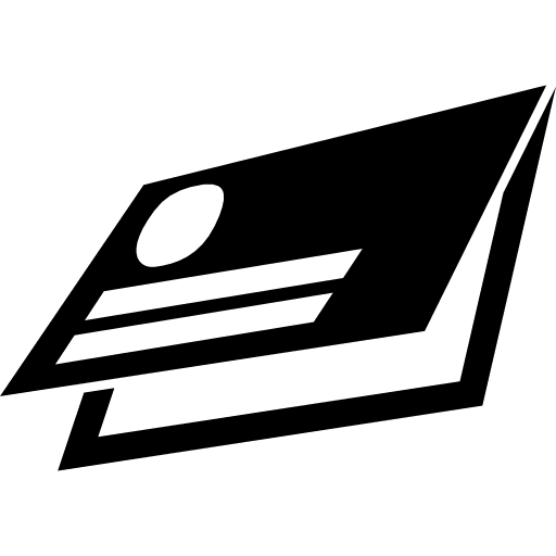 Business card of folded diptych design diptych card stationery icon