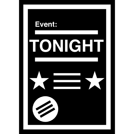 Event poster with white details event print event poster icon