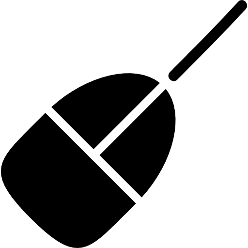 Mouse pointer silhouette with wire mouse pointer pointer mouse wire icon