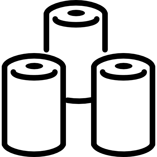 Paper rolls outline papers roll paper rolls icon