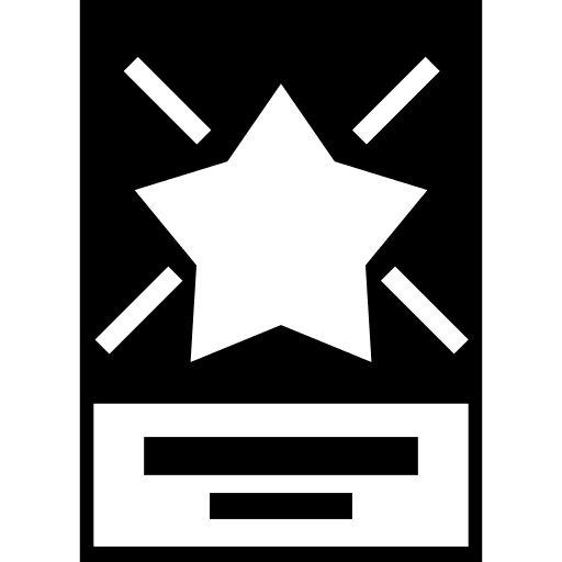 Star in a flyer for business business flyer stationery icon