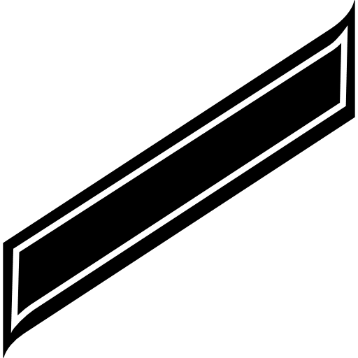 Rectangular rotated printed paper prints black print icon