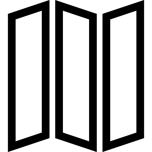 Trifold cut paper outline paper outline cut paper papers icon