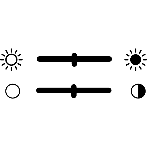 Contrast and light printing settings printing tool control icon