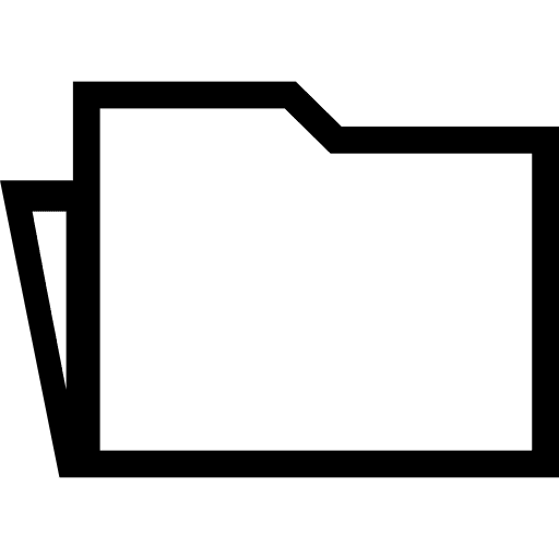 Folder outline tools and utensils outline products icon