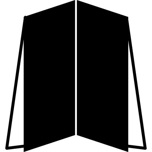 Four fold paper card paper cards paper card icon