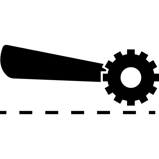 Paper roller with broken lines roller tool rollers tools and utensils icon