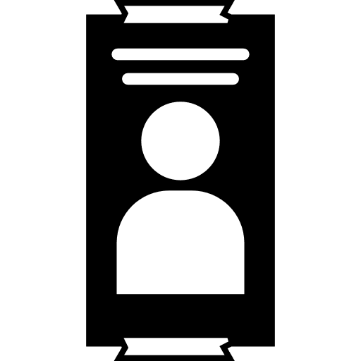 Poster with picture and text text poster picture icon