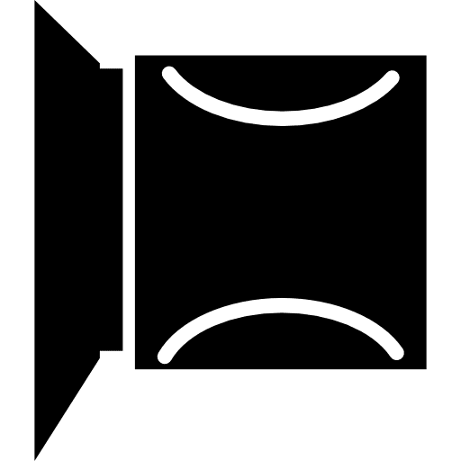 Open square card with white details open card square card icon