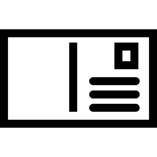 Envelope front post envelopes frontal icon